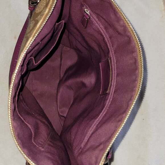 COACH SIGNATURE PEYTON SHOULDER BAG PURSE HAND  BAG - Picture 4 of 5